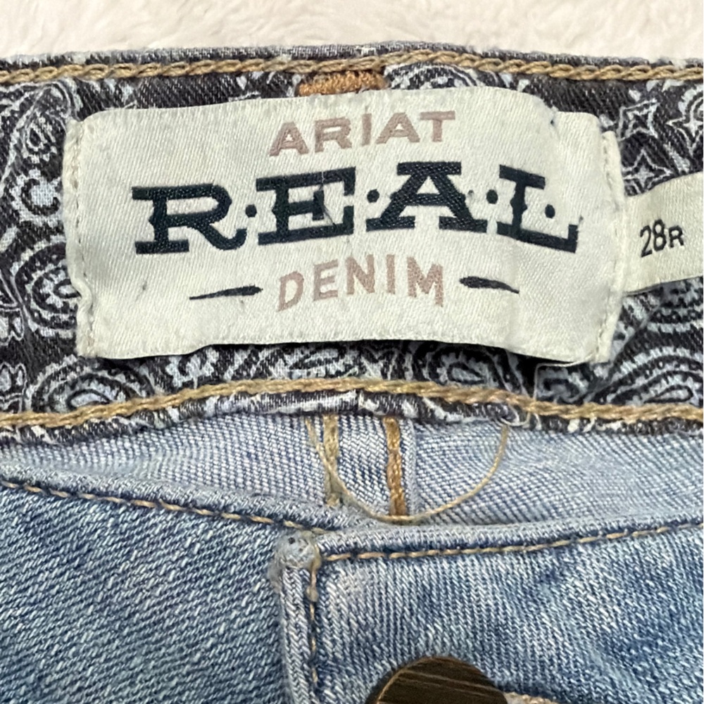 Ariat Light Blue Flare Jeans for Women - Picture 4 of 4